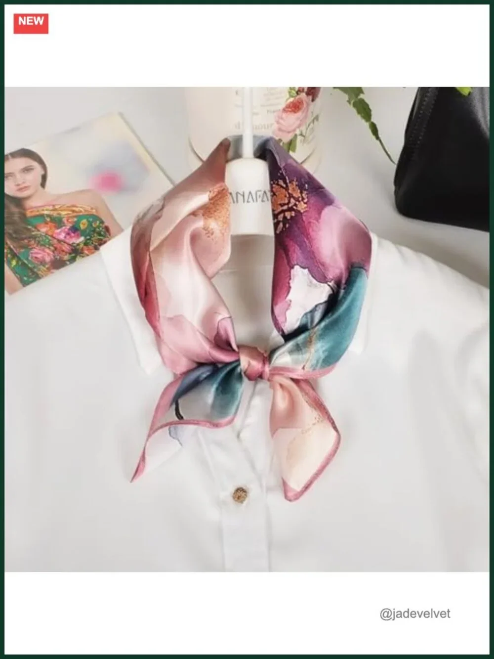 100% Mulberry Silk Neck Scarf 21